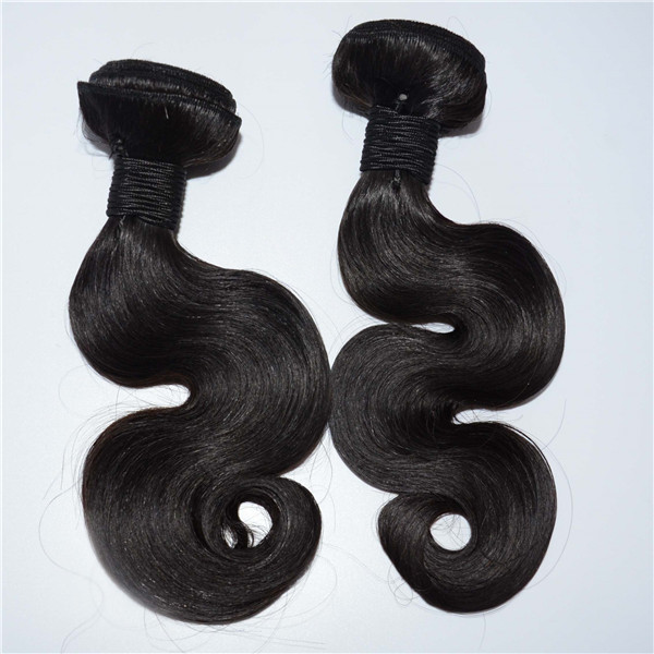 Qingdao Natual Black Color Indian Body Wave Hair Extensions YJ6